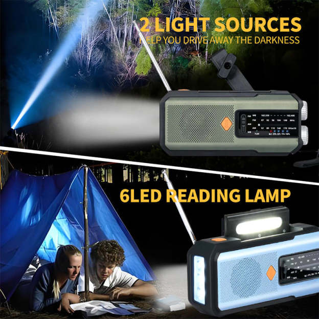 🥳2026 HOT SALE🥳 🔥Solar Hand-Crank Emergency Weather Radio