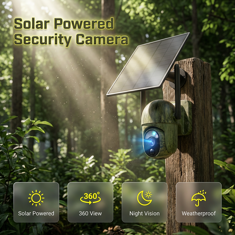 🥳2026 HOT SALE🥳💞50K+ SOLD!🏡⚡ Night Vision Solar Cam – 240° panoramic, motion alerts. All‑weather durable. A smart security upgrade. 🌟🔒