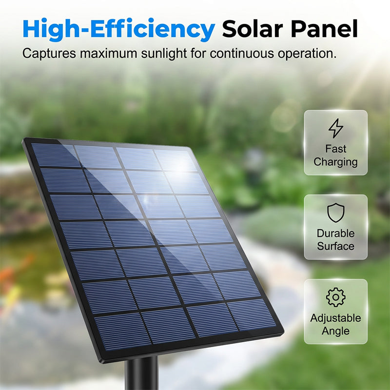 📢📢 ⏰Solar Pond Aerator with Air Pump