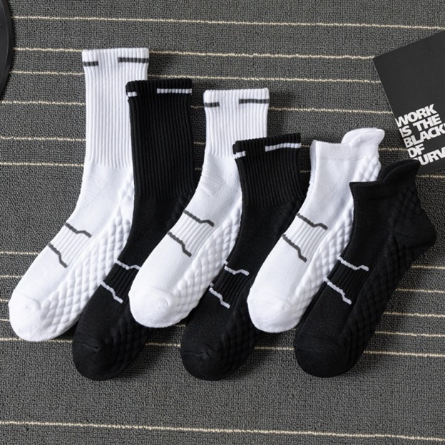 Cotton Sweat-wicking Breathable Sports Socks(5 Pairs)