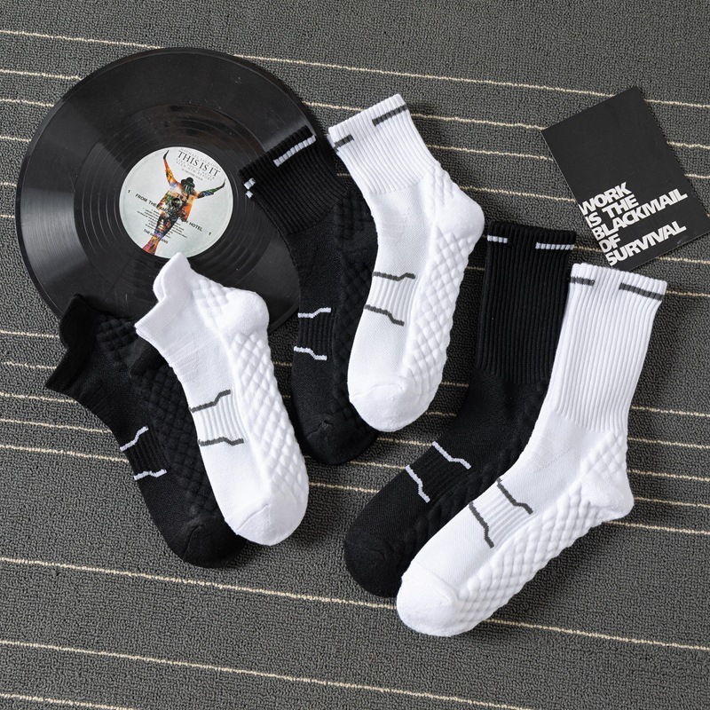 Cotton Sweat-wicking Breathable Sports Socks(5 Pairs)