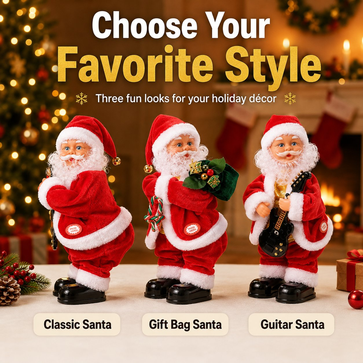 Dancing Santa Claus Toy with Music