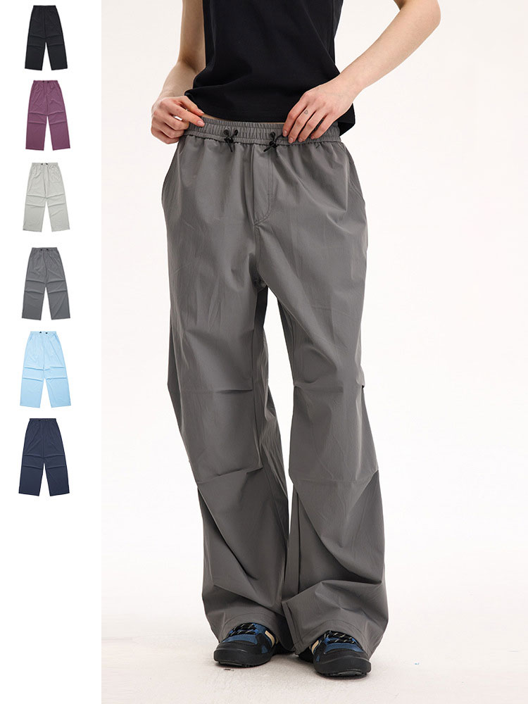 Lightweight waterproof quick-drying sun-proof paratrooper pants for outdoor hiking and mountaineering loose American casual overalls for men and women