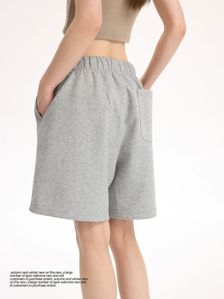 Air layer silhouette comfortable versatile shorts loose casual sweatpants shorts for men and women