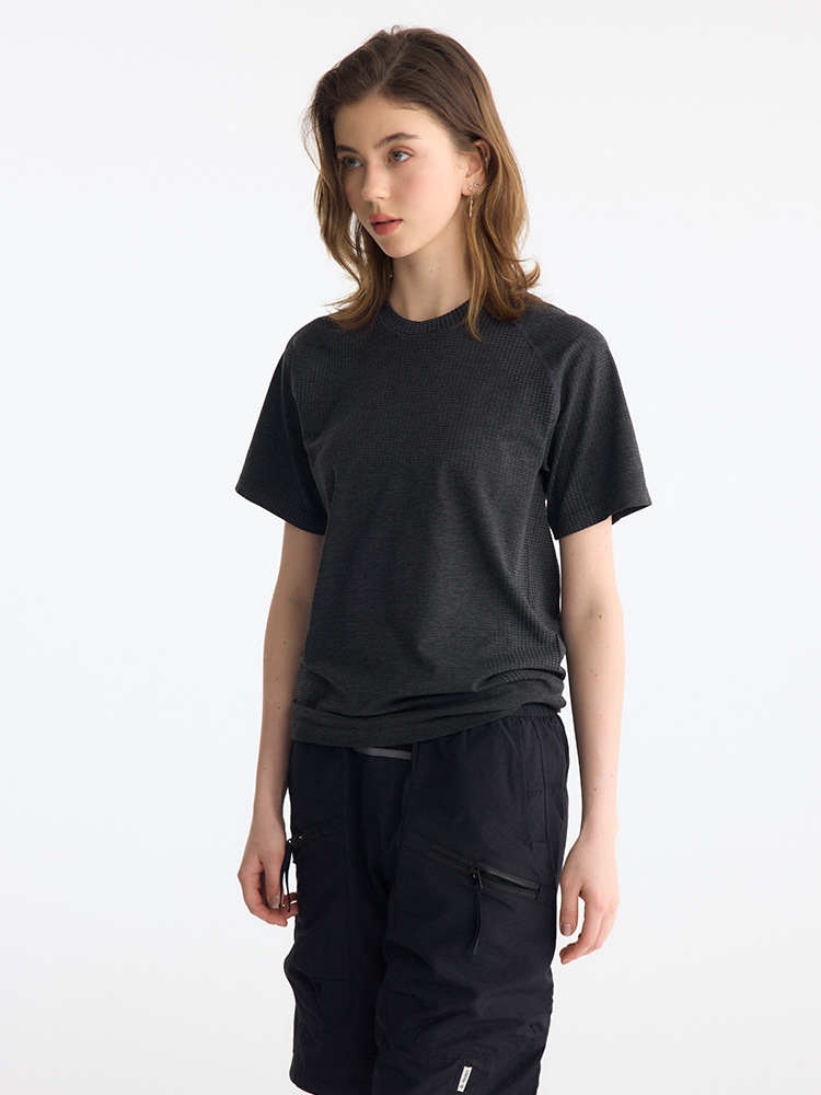 Sports fitness tight short-sleeved quick-drying antibacterial moisture-absorbing short-sleeved T-shirt for men and women