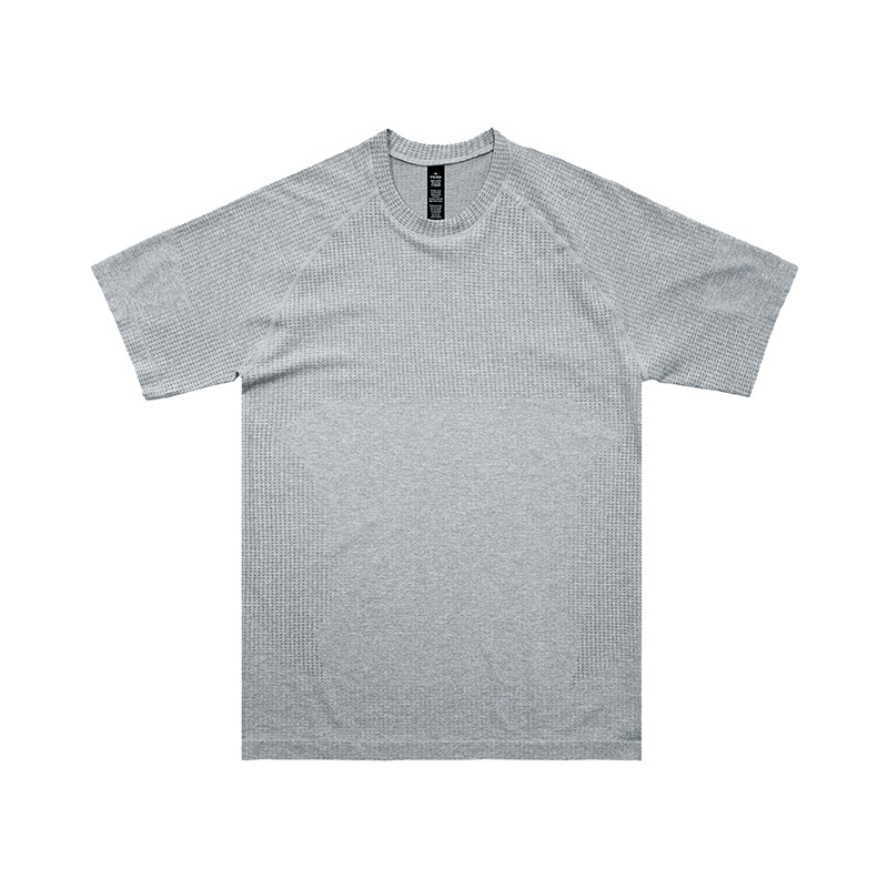 Sports fitness tight short-sleeved quick-drying antibacterial moisture-absorbing short-sleeved T-shirt for men and women