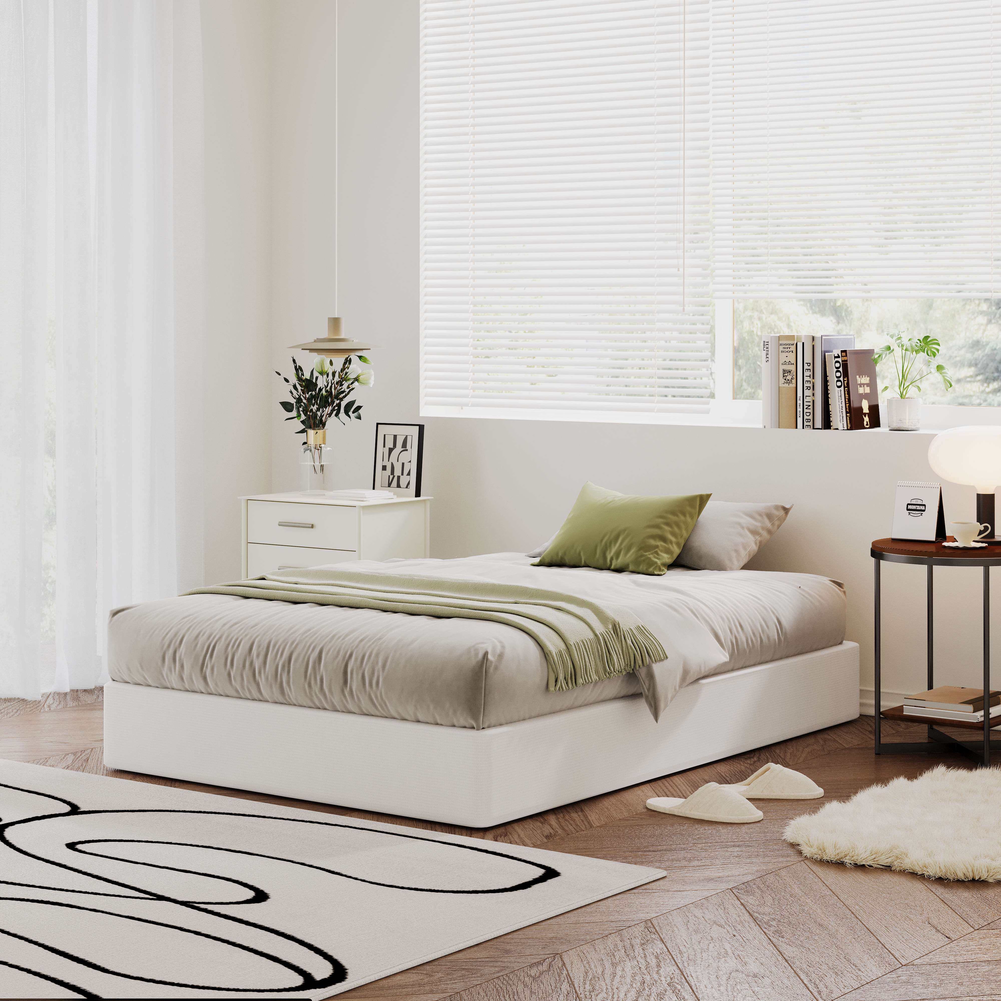 ULIESC 9 Inch Twin Box Spring, Twin Size Box Spring Only, Metal Box Spring Twin with Fabric Cover, Sturdy Mattress Foundation, Noise Free, Non-Slip, Easy Assembly