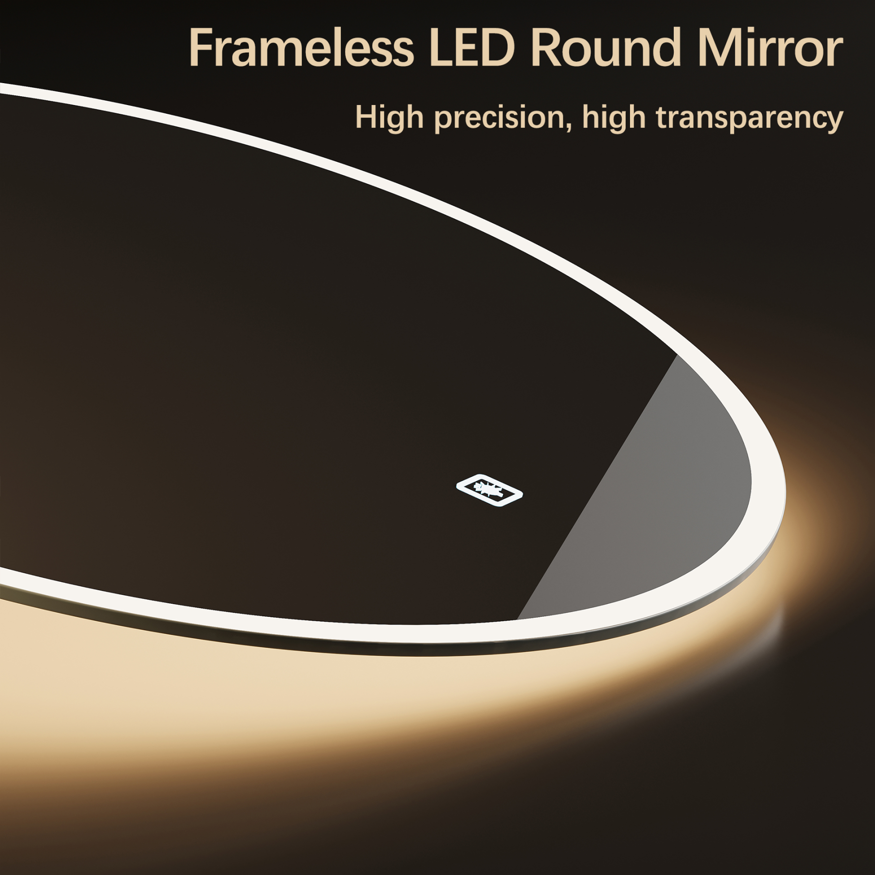 ULIESC 30 inch Round LED Bathroom Mirror with Lights, Dimmable Wall Mounted Vanity Mirror with 3 Color Lighting for Bathroom and Makeup Room