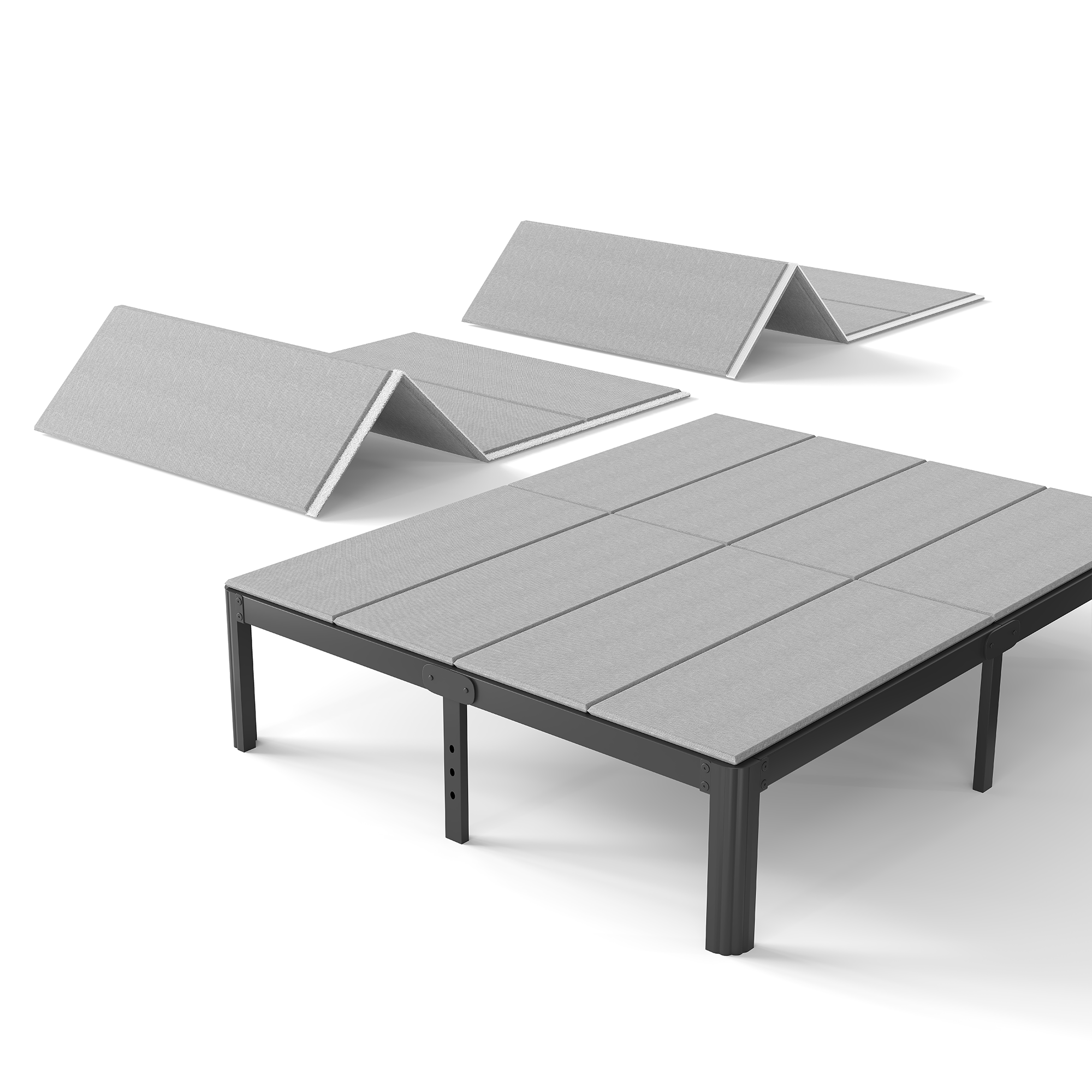 ULIESC 8mm Bunkie Board Queen Size, Fully Assembled, Low Profile Bed Support