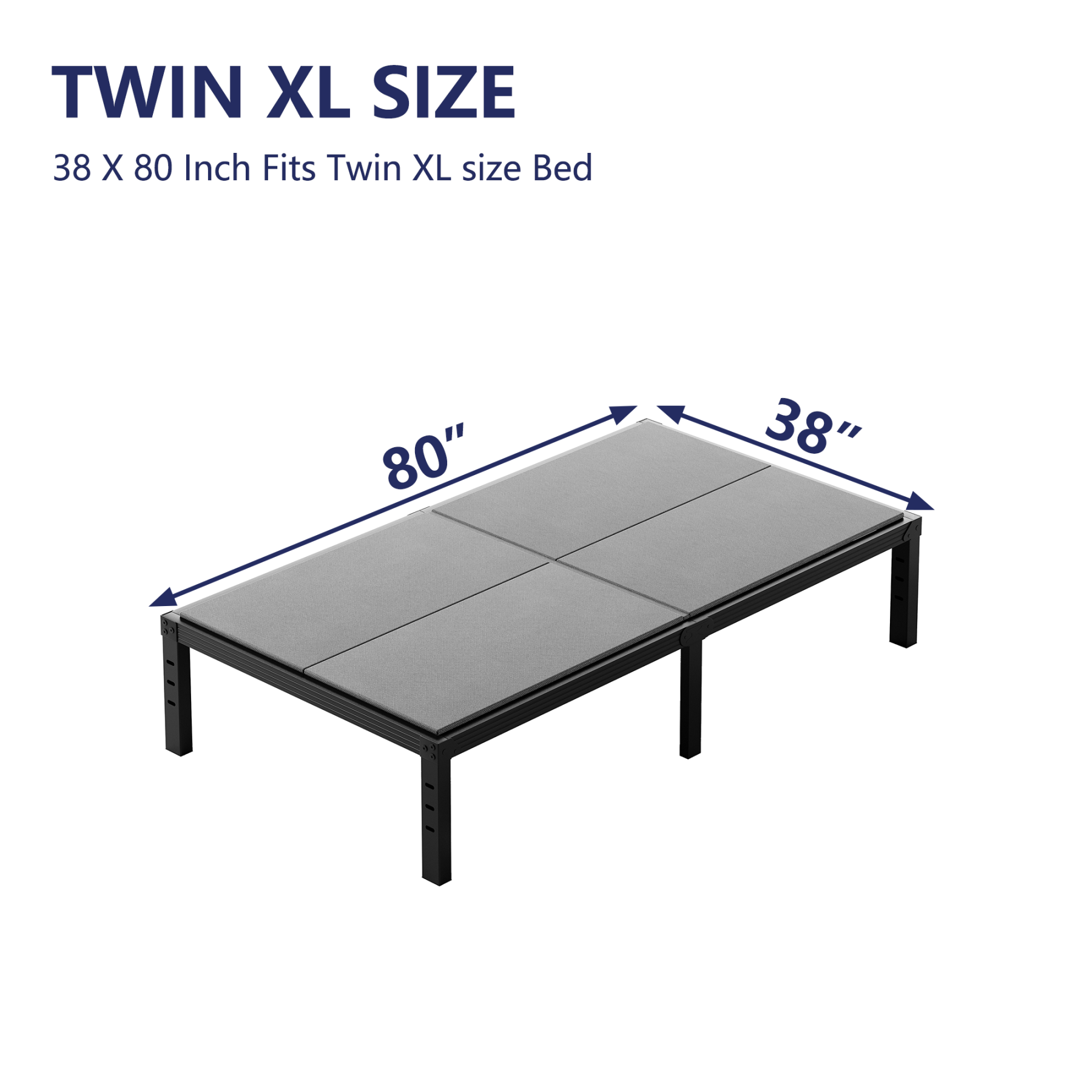 ULIESC 8mm Twin XL Size Bunkie Board, Fully Assembled Low Profile Mattress Support