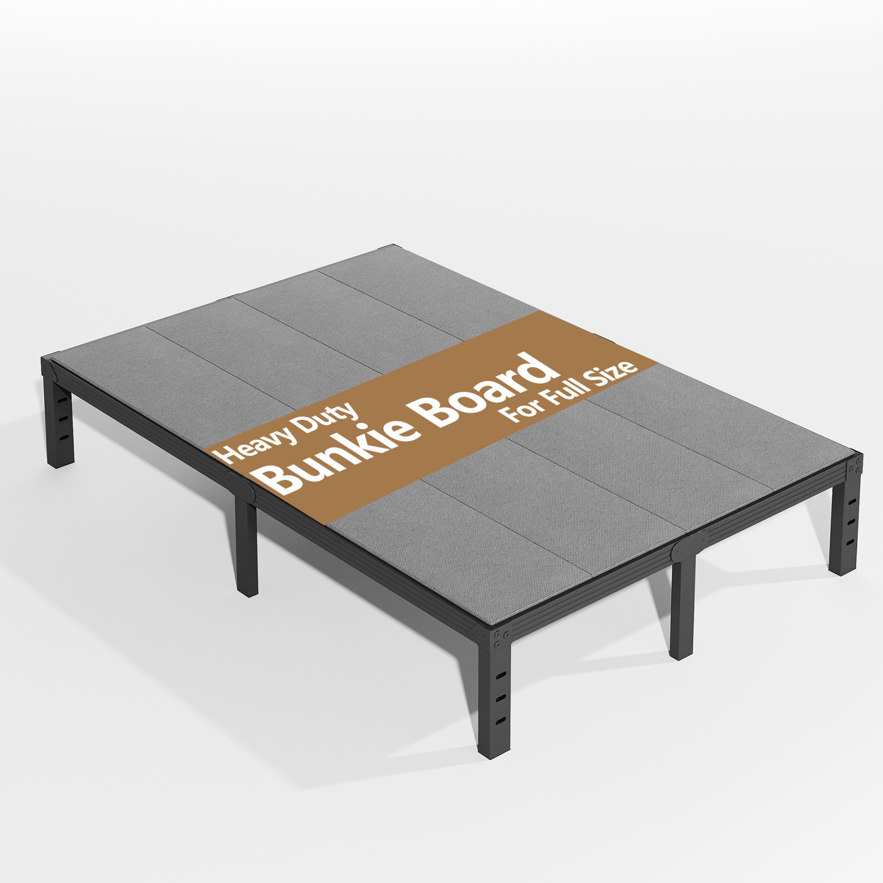 Siblance Heavy Duty Full Bunkie Board, Low Profile Mattress Support Board, Fully Assembled Bed Support