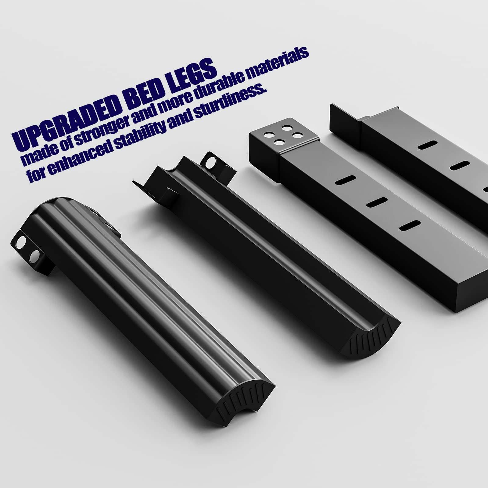 ULIESC Queen Bed Frame, Heavy-Duty Metal Platform Bed Frame with Round Corners, 14 Inch High, Easy Assembly and Noise-Free, No Box Spring Needed, Black (Queen)