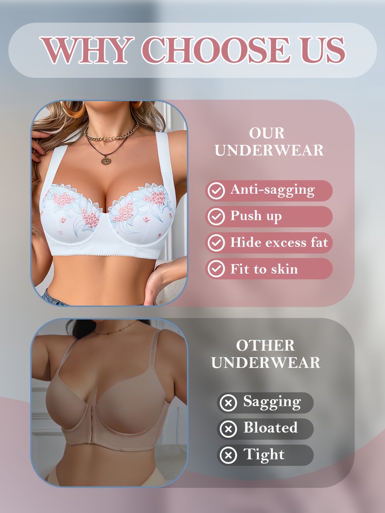 Triumph® 4-częściowy – 30% zniżki – Nowy komfortowy biustonosz plus size z haftem kwiatowym na rok 2025 [65A-120H]