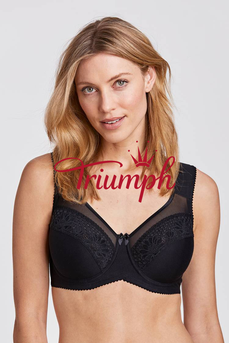 Triumph - 3 db (75A-110F) 💝Csipke pamut melltartó