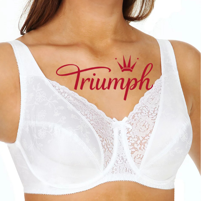 Triumph® – 3 részes💖Virágos No Underwire teljes fedésű melltartó
