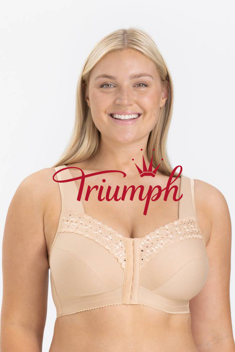 Triumph - 3 db (75A-110F) 💝Angol hímzés elöl záródó melltartó