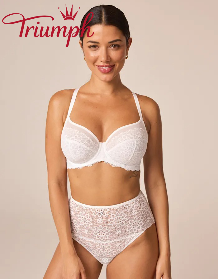 💖Triumph® 3 részes szett ✨rugalmas csipke Alsónemű szett (alsónemű + bugyi)