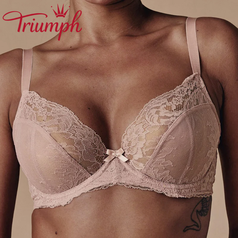 Triumph - 3-częściowy 🔥Biustonosz bez usztywnienia, o kroju plunge❤️