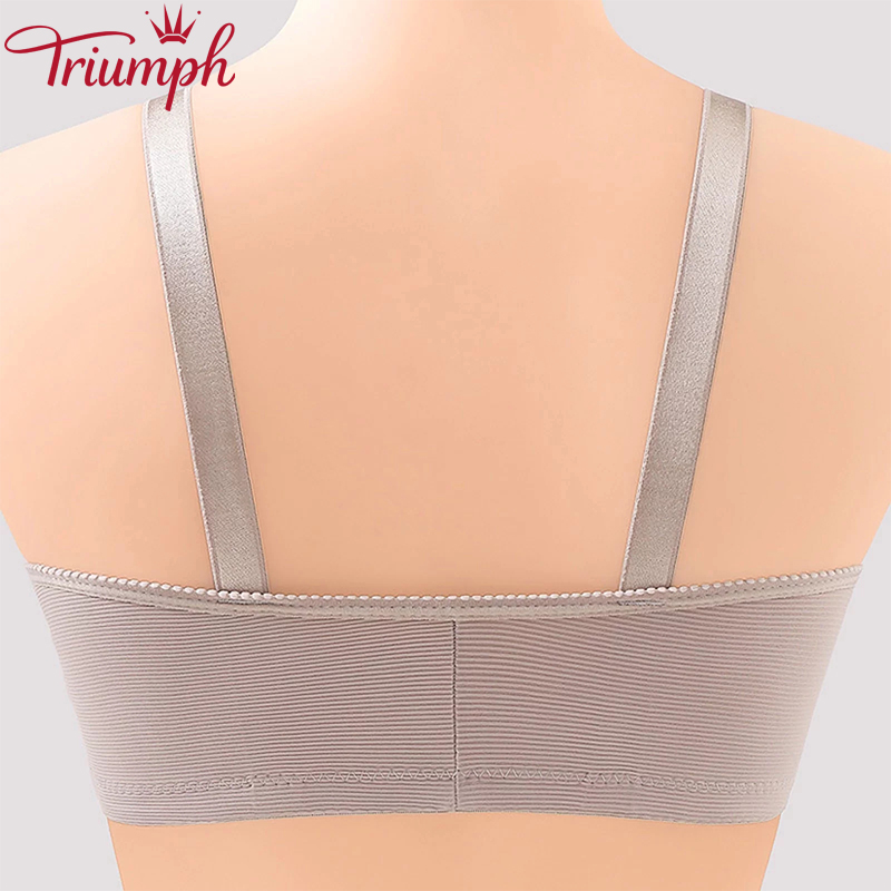 TRIUMPH - 3 DB 💥 Nagy méretű női melltartók Szexi egyszínű acélgyűrűs, nem mágneses csatos fehérnemű