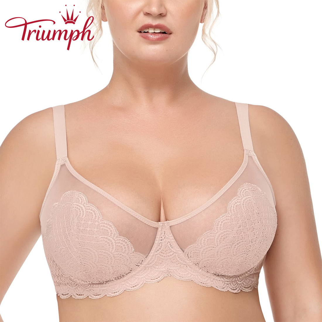 💖Triumph 3 db-Nagy méretű csipke melltartó