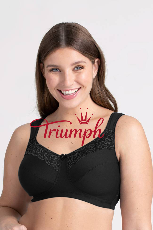 Triumph - 3db (75A-110F) 💝Vezeték nélküli pamut alsónemű✨