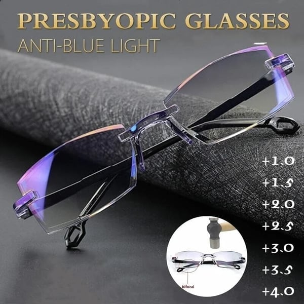 Utolsó napi akció 70% KEDVEZMÉNY - 🔥Új Sapphire High Hardness Anti-kék progresszív, távoli és közeli, kettős felhasználású olvasószemüvegek👓
