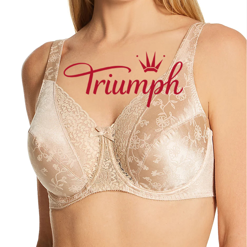 Triumph® – 3 részes💖Virágos No Underwire teljes fedésű melltartó