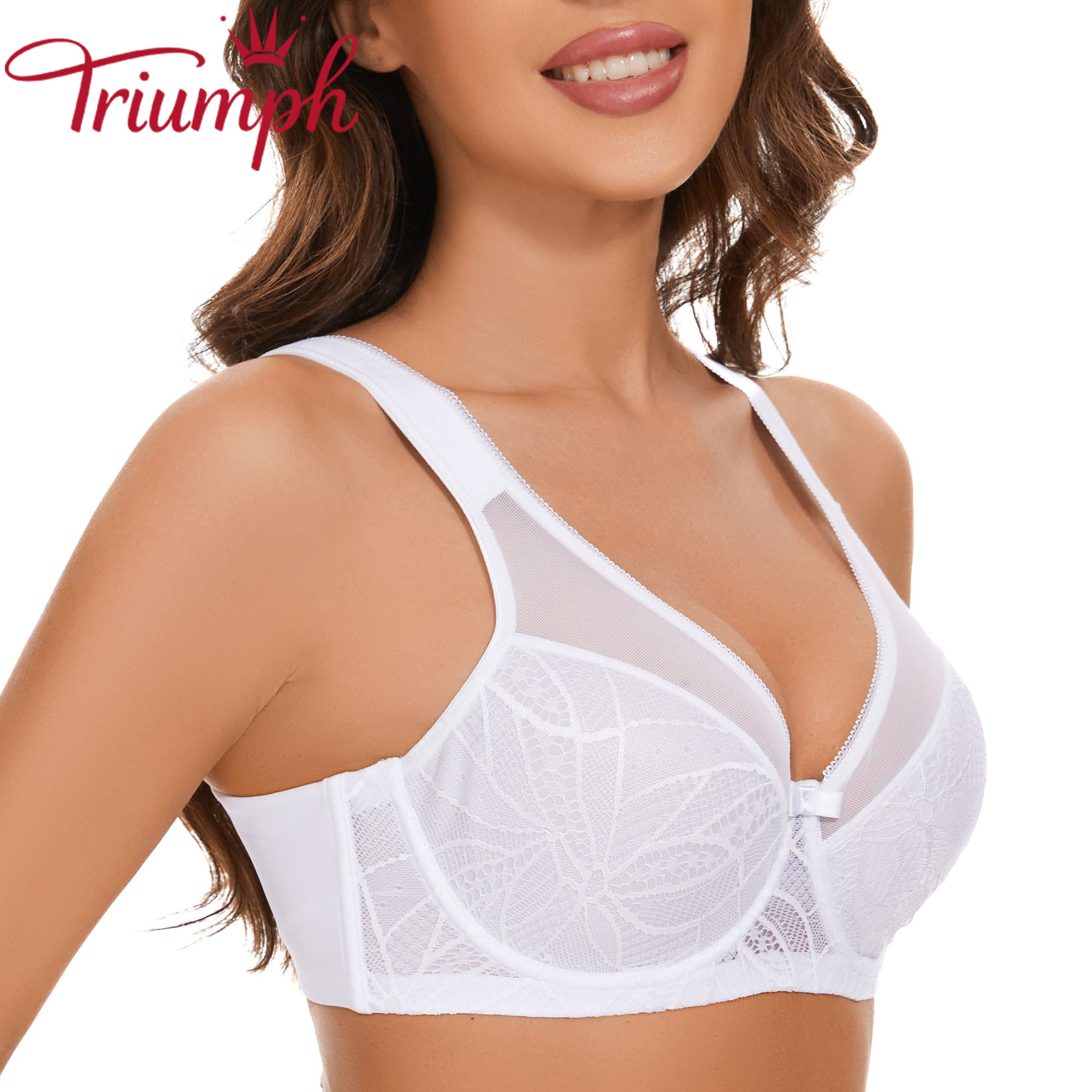 Triumph - 3 db (75A-110F) 💝Női csipke béleletlen melltartó