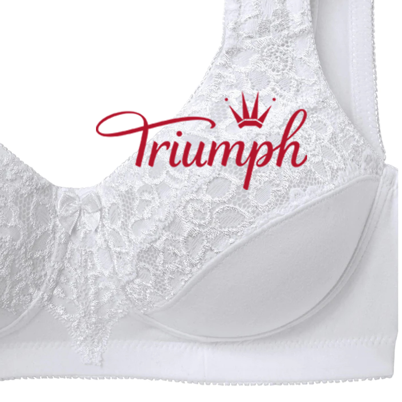 Triumph - 3 db. 💥Vezeték nélküli dombornyomott csipke melltartó