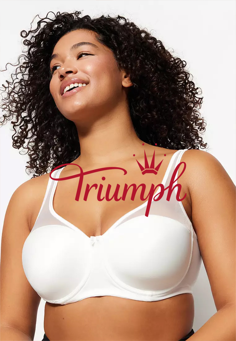 💖TRIUMPH 3 DB-Nagy méretű melltartó hálós részletekkel.