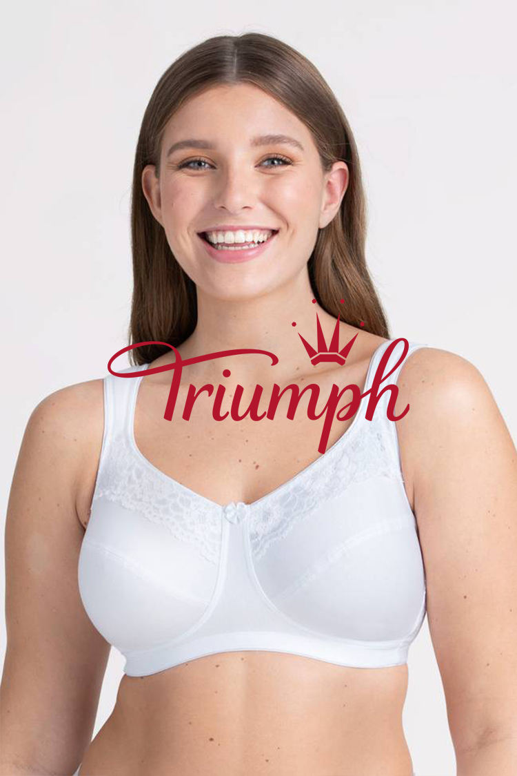 Triumph - 3db (75A-110F) 💝Vezeték nélküli pamut alsónemű✨