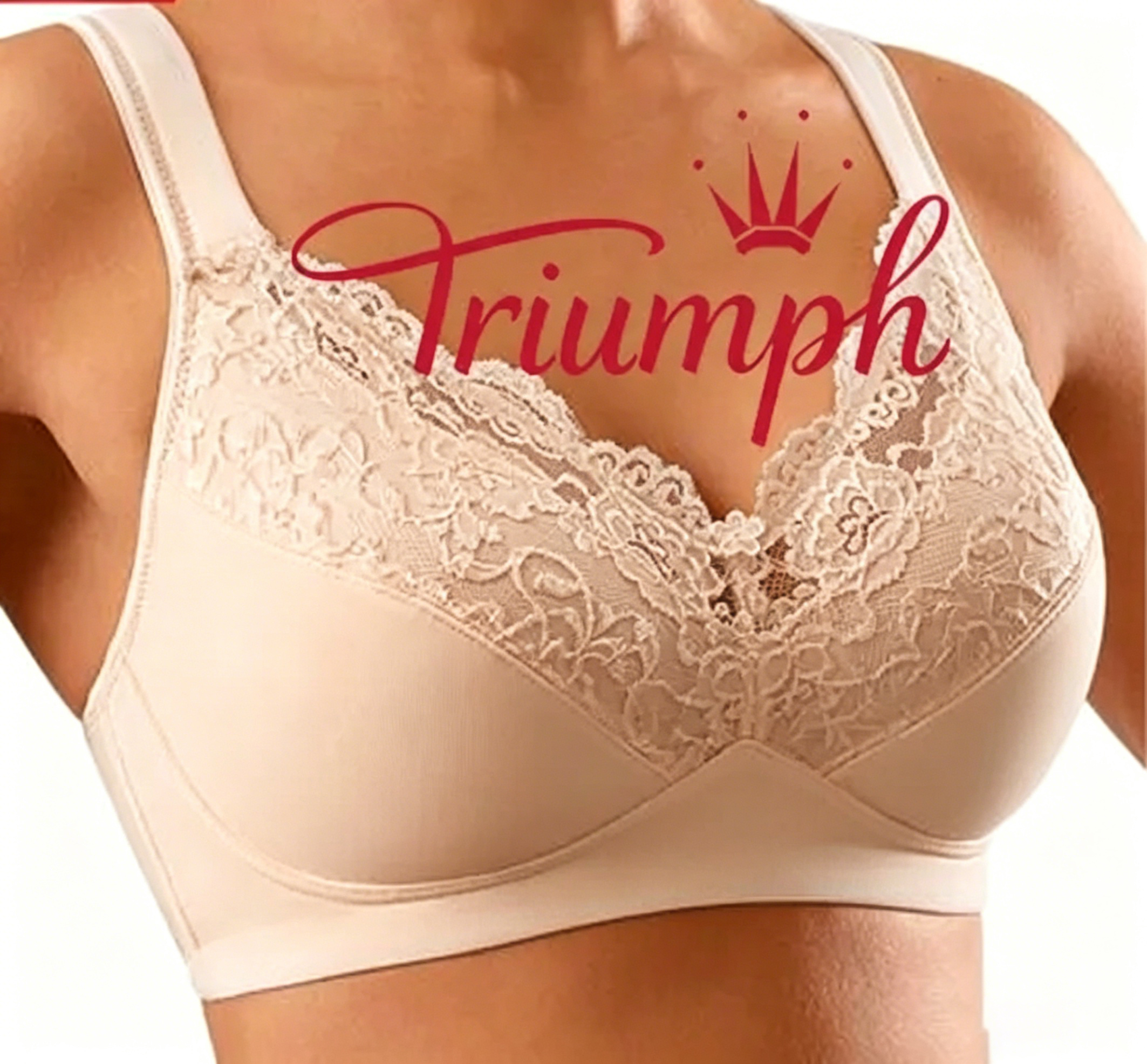 Triumph - 3db (75A-110F) 💝Puha melltartó kényelmes pántokkal, vezetékek nélkül✨