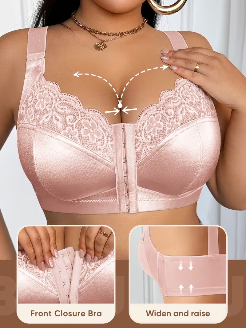 👙TRIUMPH – [4 db]🔥50% női teljes fedésű melltartó plus size nőknek - Plus size melltartók kifejező arányokkal