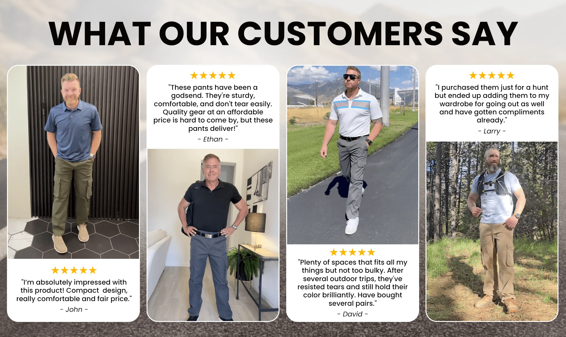 FlexRover - Ultra Comfort Flex Fit Cargo Pants