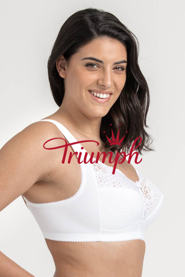 Triumph - 3 db (75A-110F) 💝Pamut csipke vezeték nélküli melltartó