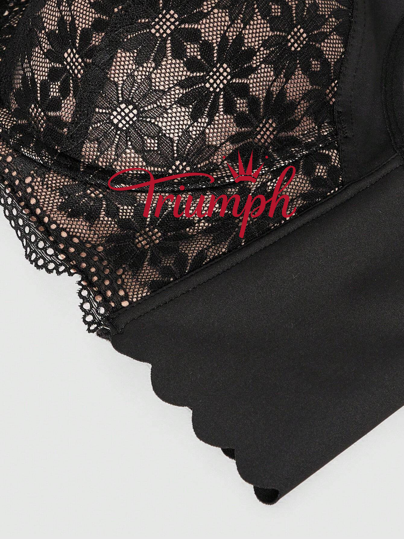 Triumph - 3 db (75A-110F) 💝Nagy méretű csipke toldás nélküli, aládrót nélküli melltartó fehérnemű