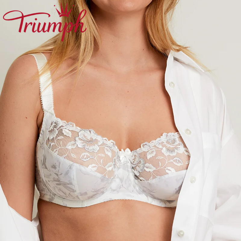 Triumph - 3 részes 🔥Hímzett teljes kupa melltartó❤️