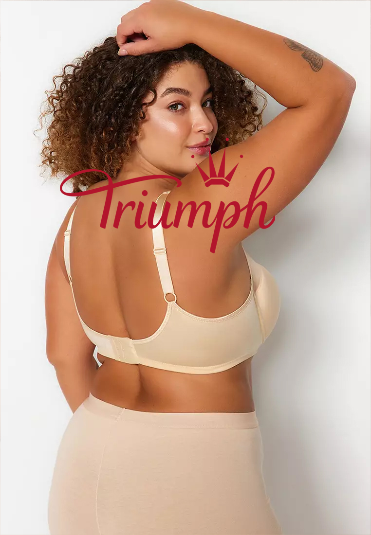 💖TRIUMPH 3 DB-Nagy méretű melltartó hálós részletekkel.