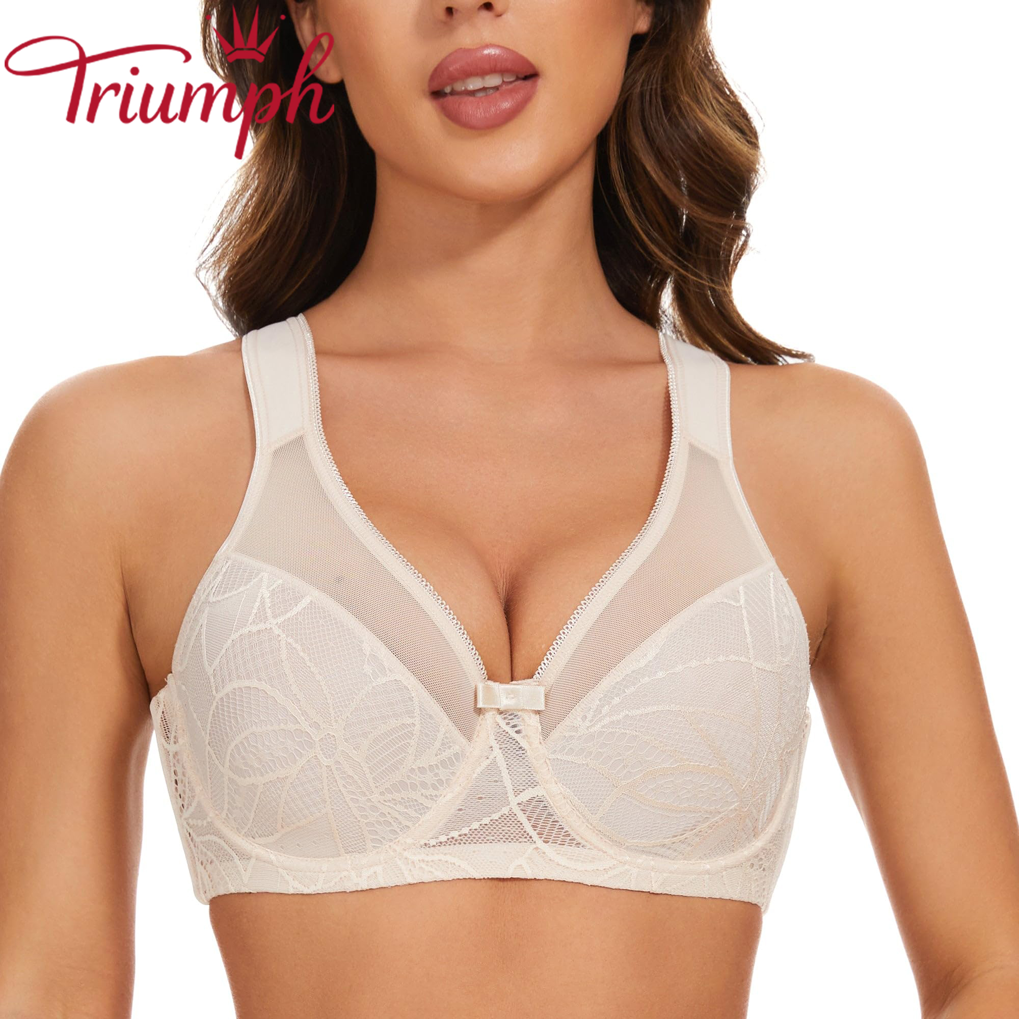 Triumph - 3 db (75A-110F) 💝Női csipke béleletlen melltartó