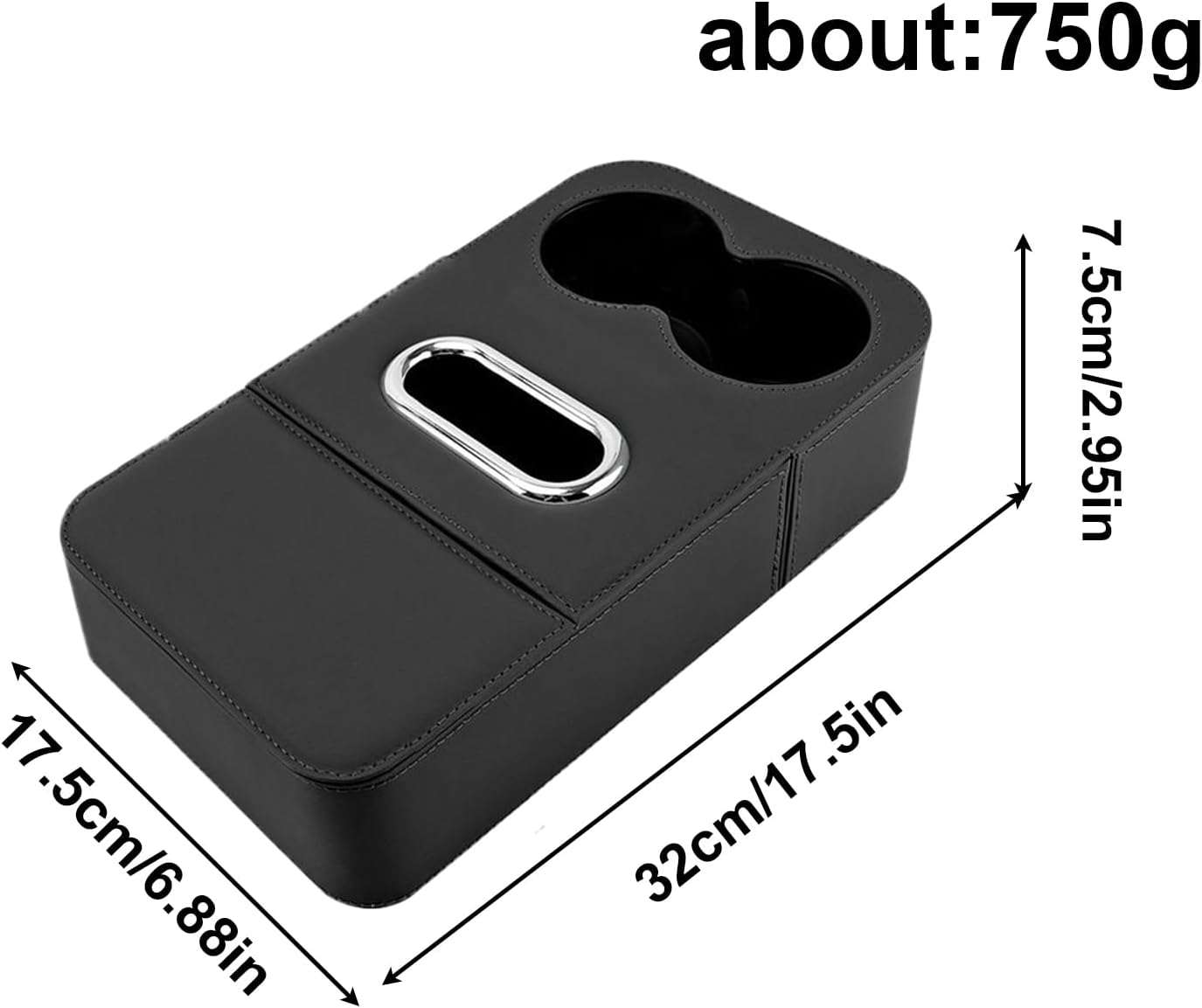 Multifunkcionális PU bőr autós kartámasz szőnyeg