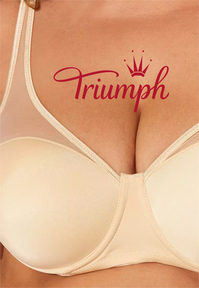 💖TRIUMPH 3 DB-Nagy méretű melltartó hálós részletekkel.