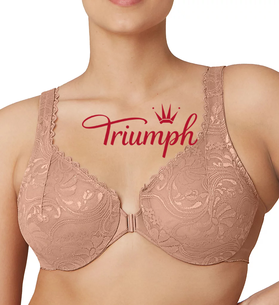 Triumph - 3 db. (75A-120F) 💝Stretch csipke elülső zárható melltartó