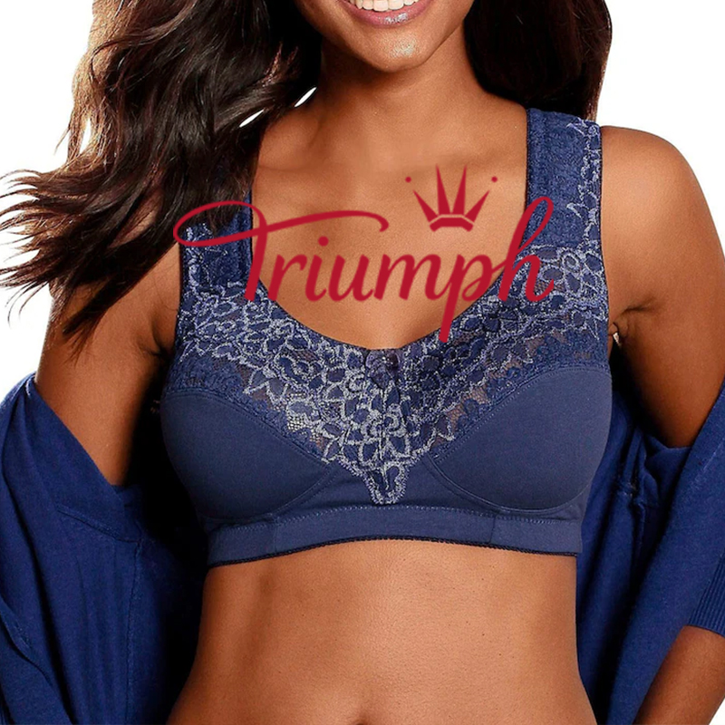 Triumph - 3 db. 💥Vezeték nélküli dombornyomott csipke melltartó