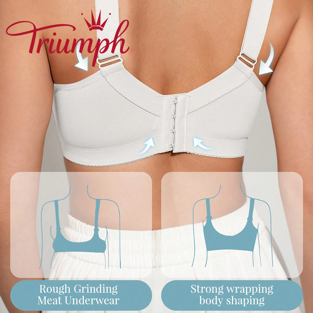 Triumph - (3 db) Puha és kényelmes csipkeszegélyű melltartó