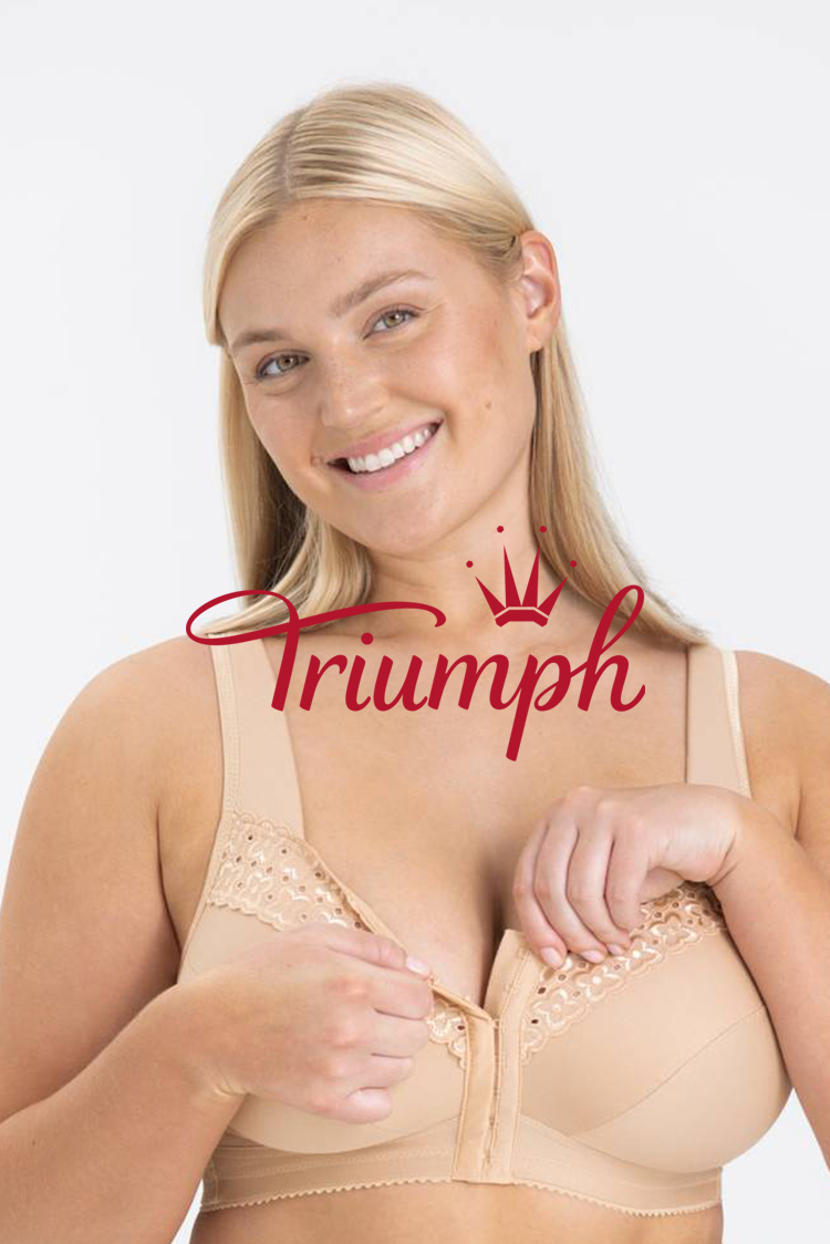 Triumph - 3 db (75A-110F) 💝Angol hímzés elöl záródó melltartó