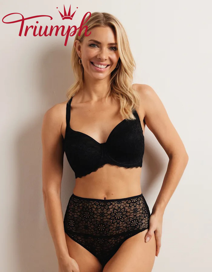 💖Triumph® 3 részes szett ✨rugalmas csipke Alsónemű szett (alsónemű + bugyi)
