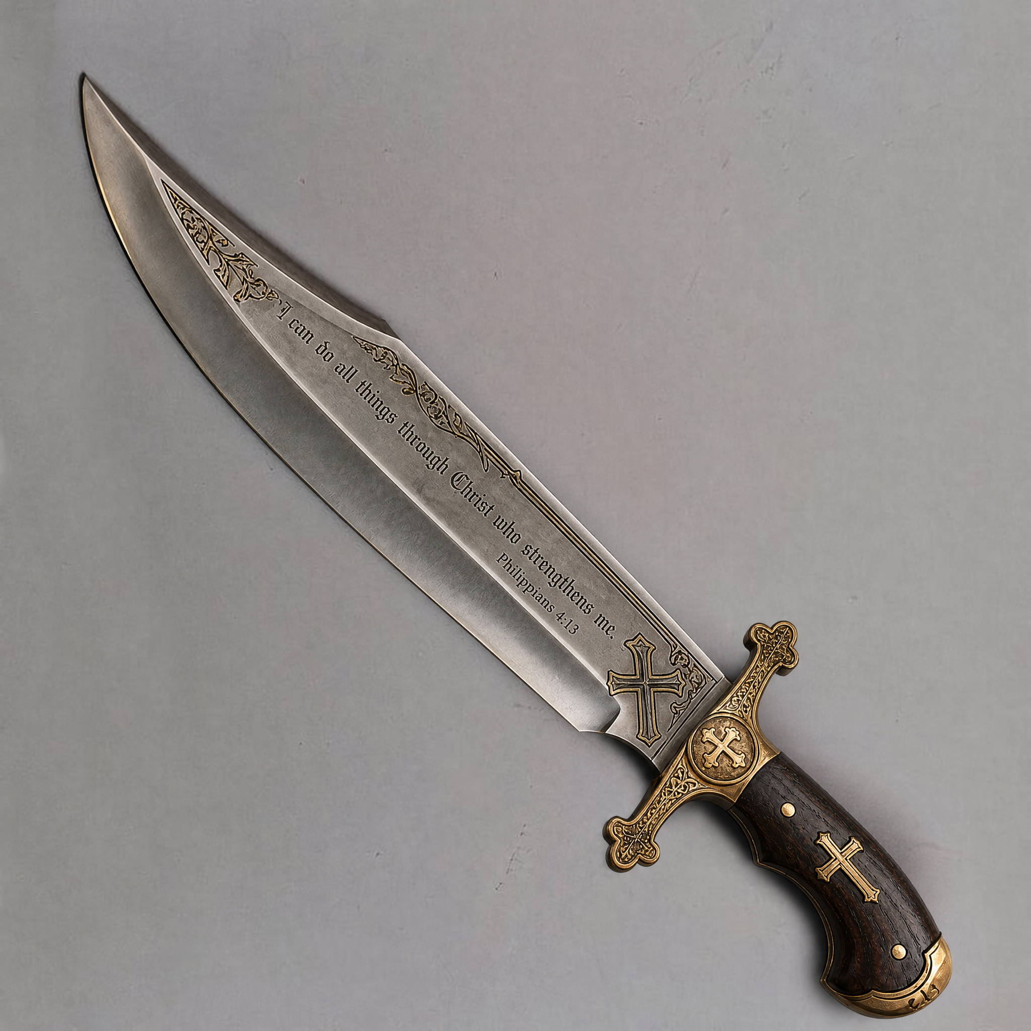 Full-Tang Bowie kés – Egyedi túlélőkés DK-032