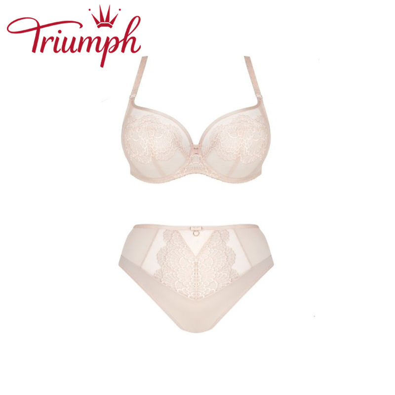 Triumph - (3 db) Női FÉLPUHA csipke melltartó