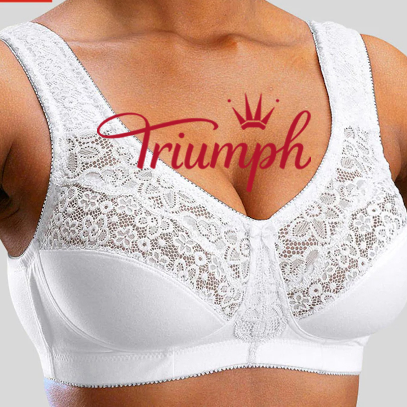 Triumph - 3 db. 💥Vezeték nélküli dombornyomott csipke melltartó