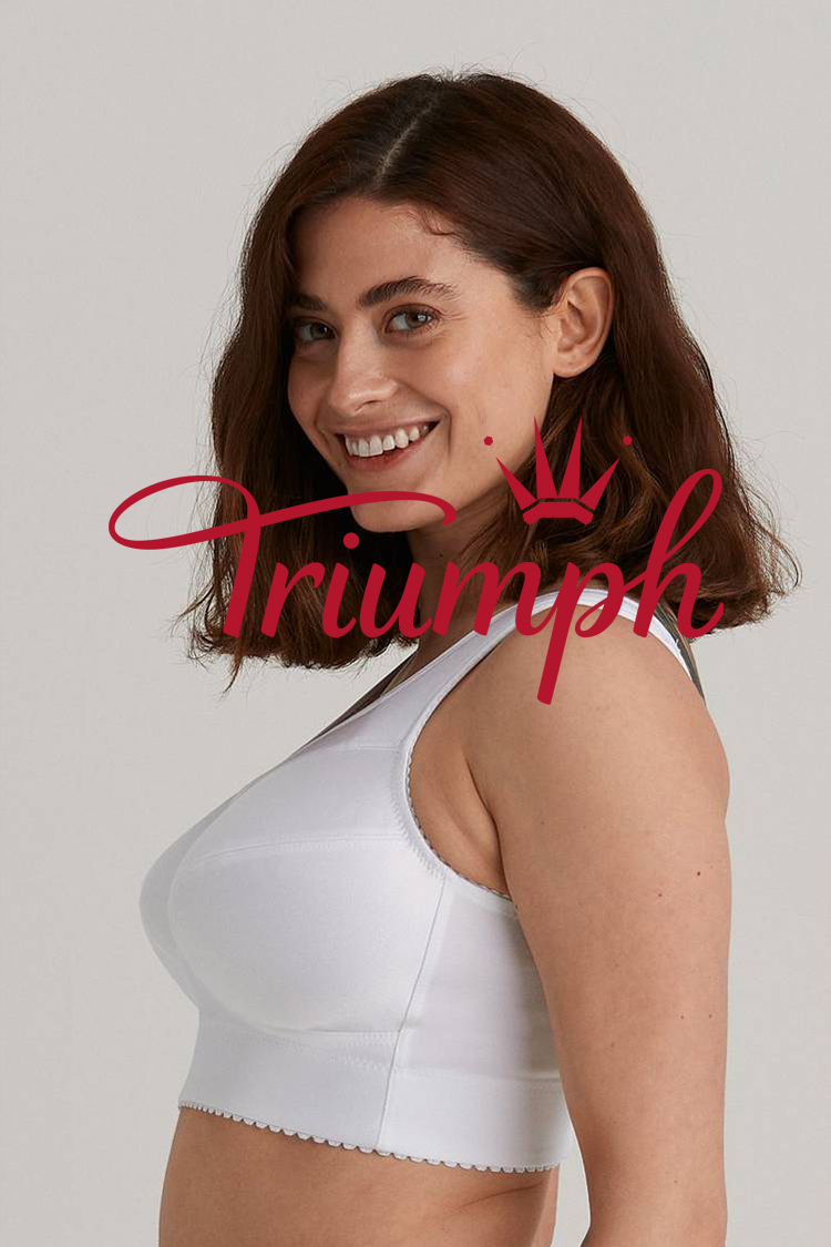 Triumph - 3db (75A-110F) 💝Vezeték nélküli pamut melltartó✨